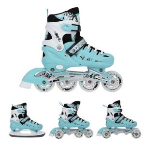 Αυξομειούμενα Πατίνια Roller NH 10905 ΣΕΤ 4 ΣΕ 1 INLINE SKATES NILS EXTREME