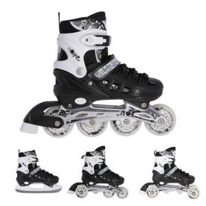 Αυξομειούμενα Πατίνια Roller NH 10905 ΣΕΤ 4 ΣΕ 1 INLINE SKATES NILS EXTREME