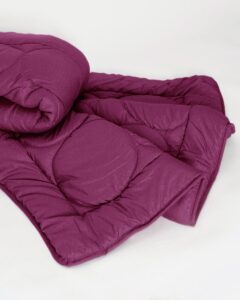 Microsilk Καπιτονέ Ζακάρ Πάπλωμα Point Super Υπέρδιπλη (240x260cm) Μελιτζανί