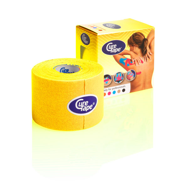 Ταινία κινησιοεπίδεσης Kinesio cure tape 5cm x 5m (τμχ 1) Κίτρινο
