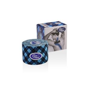 Ταινία κινησιοεπίδεσης Kinesiology Cure Tape Art Tartan Blue 5cm 260.2202