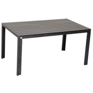 Tραπέζι Aλουμινίου με Polywood 160X90X74 Ανθρακί