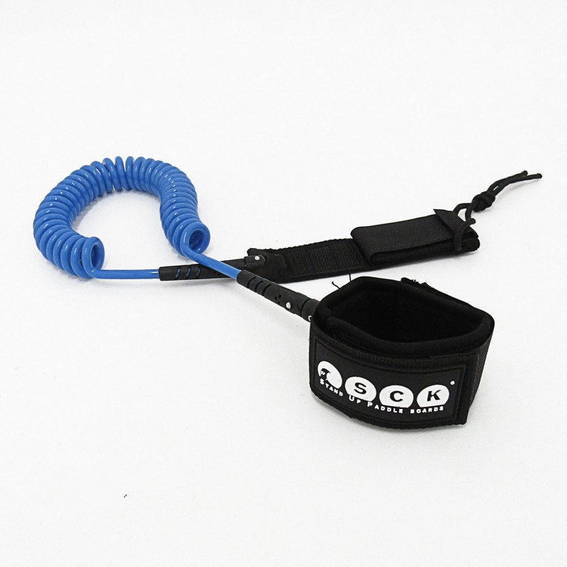 SUP leash σπιράλ 10ft - Μπλε SCK