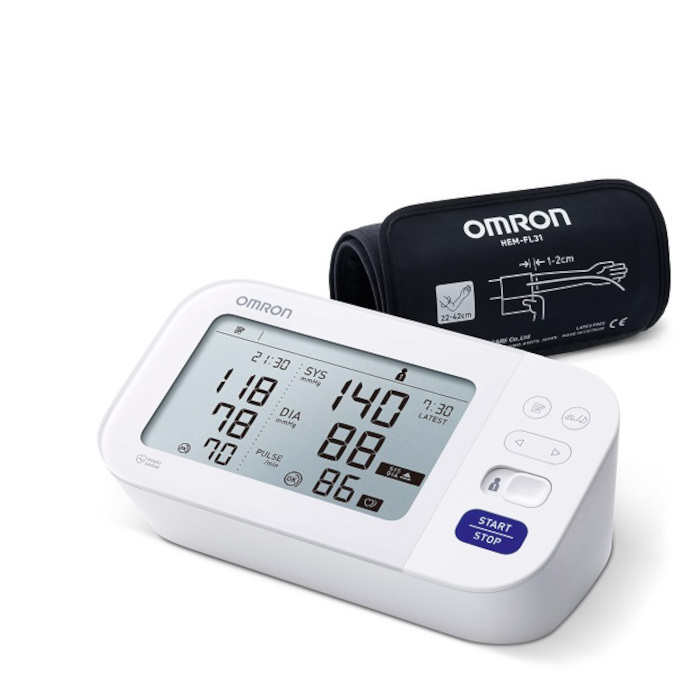 OMRON M6 Comfort Oberarm-Blutdruckmessgerät mit Vorhofflimmererkennung (5 Jahre Garantie) HEM-7360-E