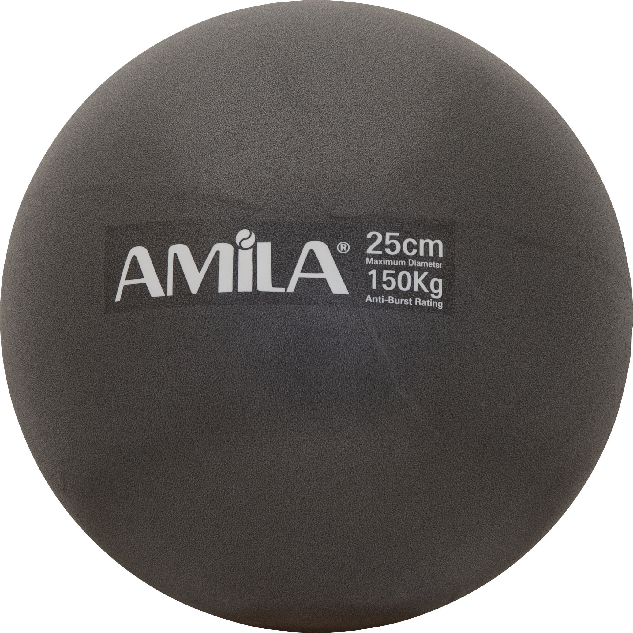 Μπάλα Γυμναστικής AMILA Pilates Ball 25cm Μαύρη Bulk