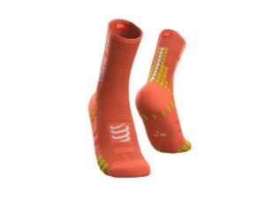 Compressport V3 Bike Κάλτσες Ποδηλασίας (Orange-Yellow)