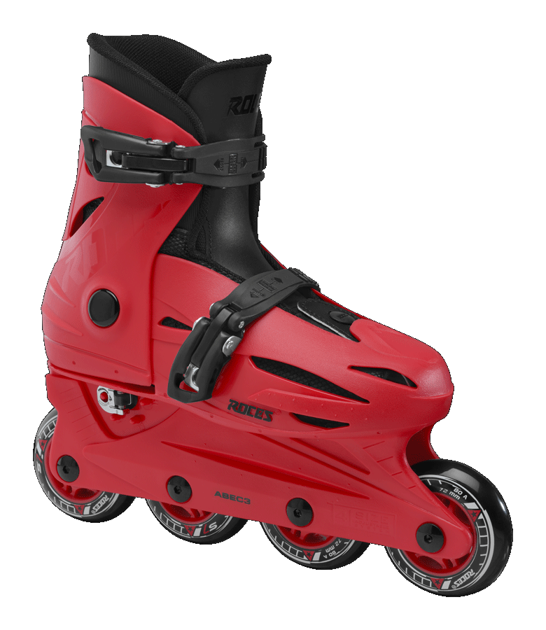 Inline Skates Roces Orlando 4.0 με Προστατευτικά και Κράνος, Κόκκινο Λάιμ