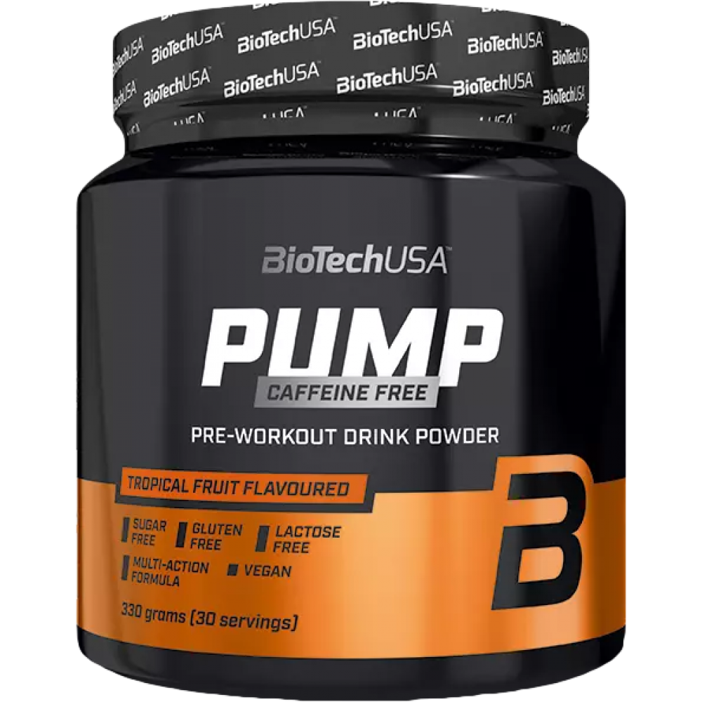 PUMP CAFFEINE FREE ICE TEA LEMON 330g (BIOTECH USA)